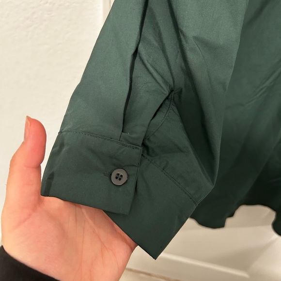 Maternity Solid Button Front Smock Dress - Picture 5 of 6